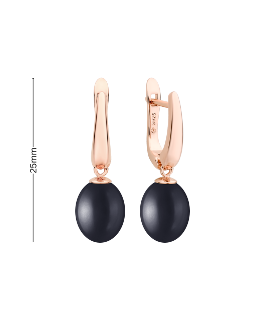 Kullatud hõbekõrvarõngad pärlitega