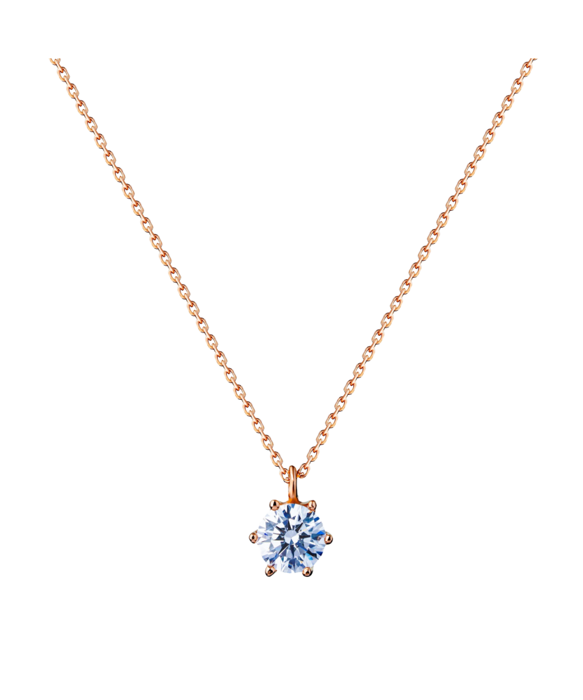 Золотая цепочка с подвеской из циркона