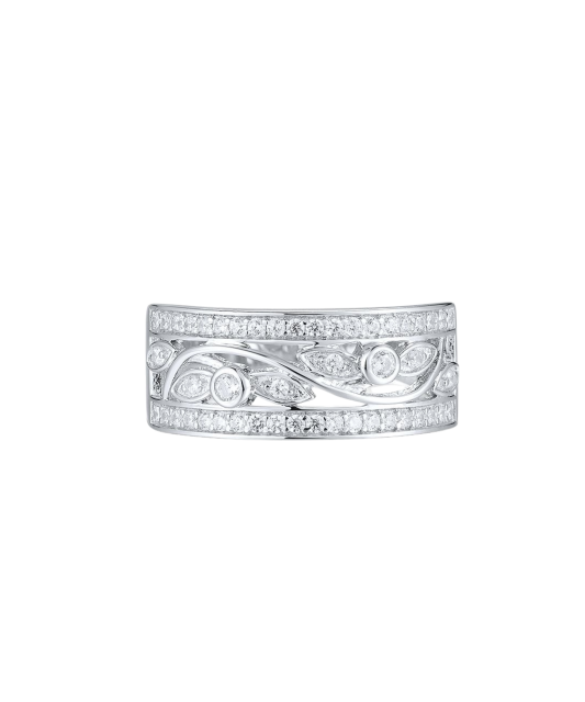 Hõbesõrmus tsirkoonidega