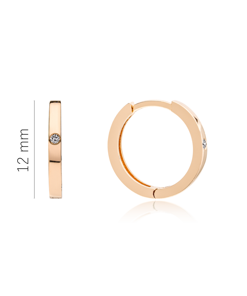 Kuldkõrvarõngad teemantidega