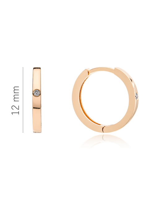 Золотые серьги с алмазами