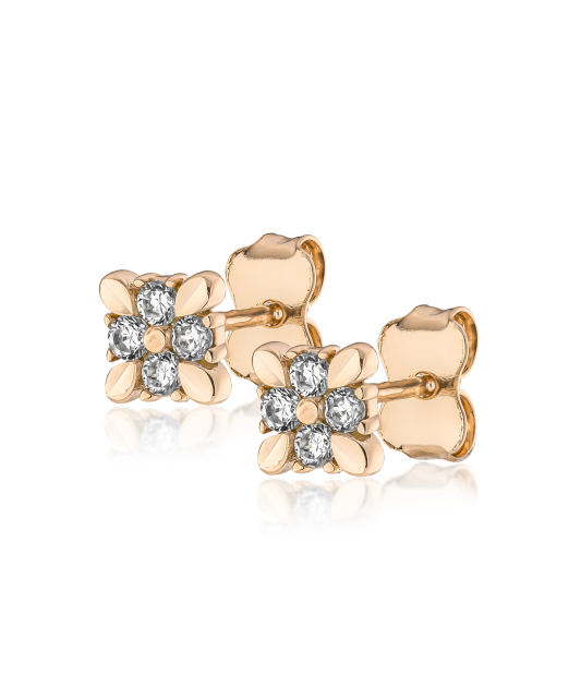 Kuldkõrvarõngad tsirkoonidega