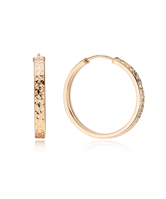 Kuldkõrvarõngad graveeritud rõngad 24m