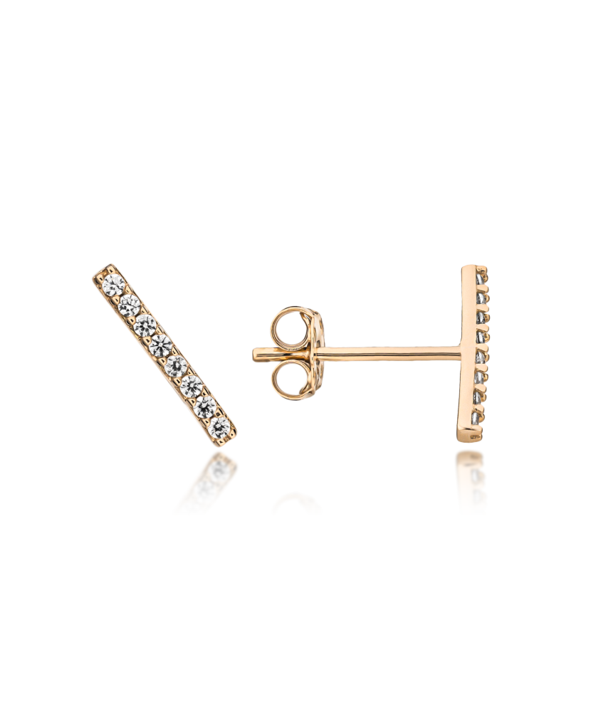 Kuldkõrvarõngad tsirkoonidega