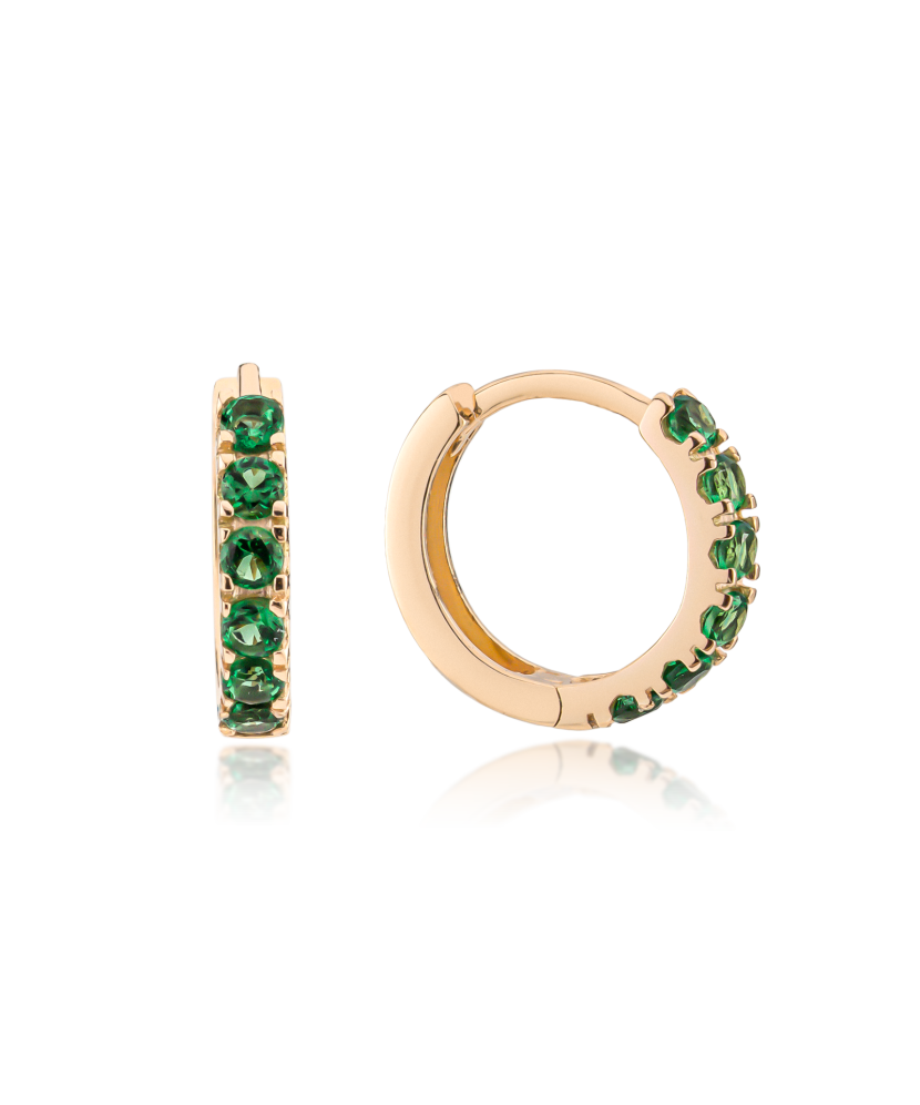 Laste kuldkõrvarõngad tsirkoonidega