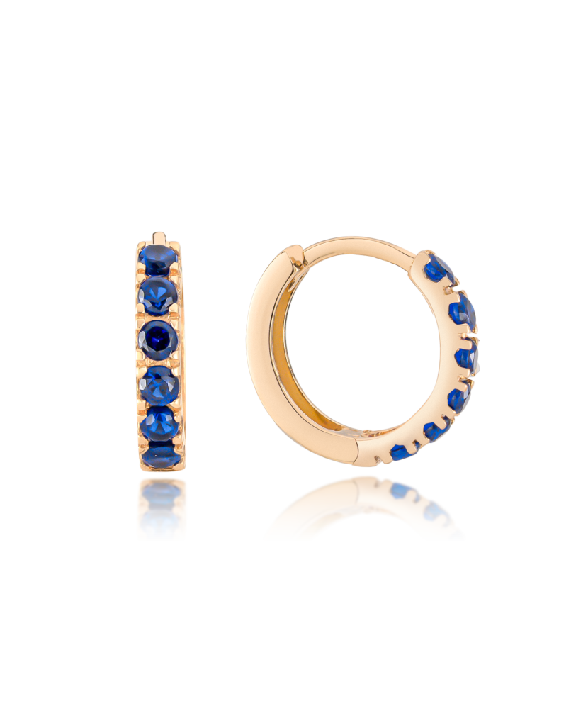 Laste kuldkõrvarõngad tsirkoonidega