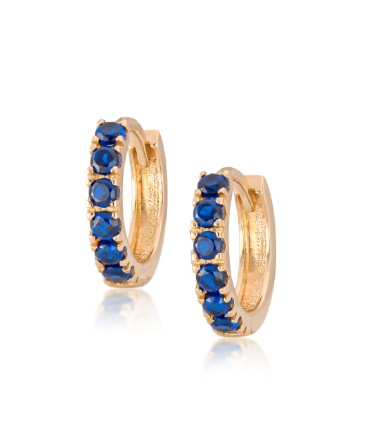 Золотые серьги с цирконами