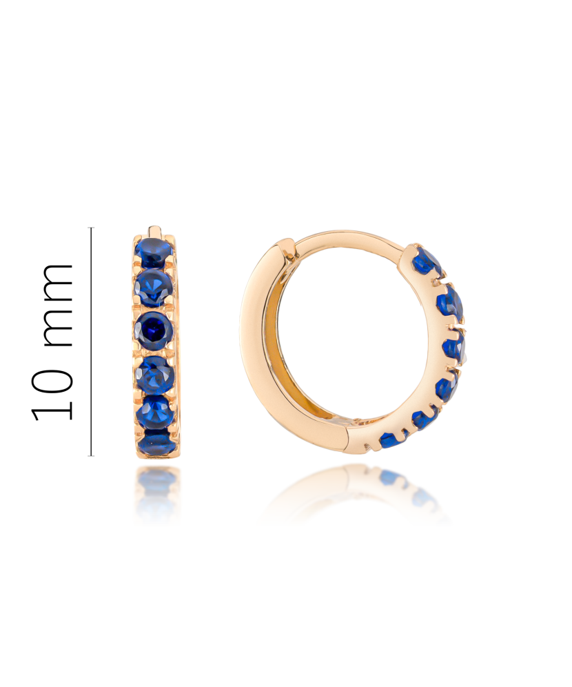 Laste kuldkõrvarõngad tsirkoonidega