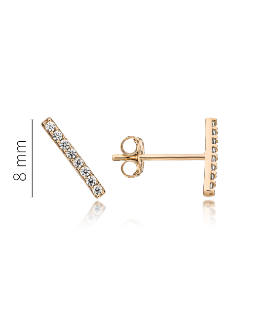 Kuldkõrvarõngad tsirkoonidega