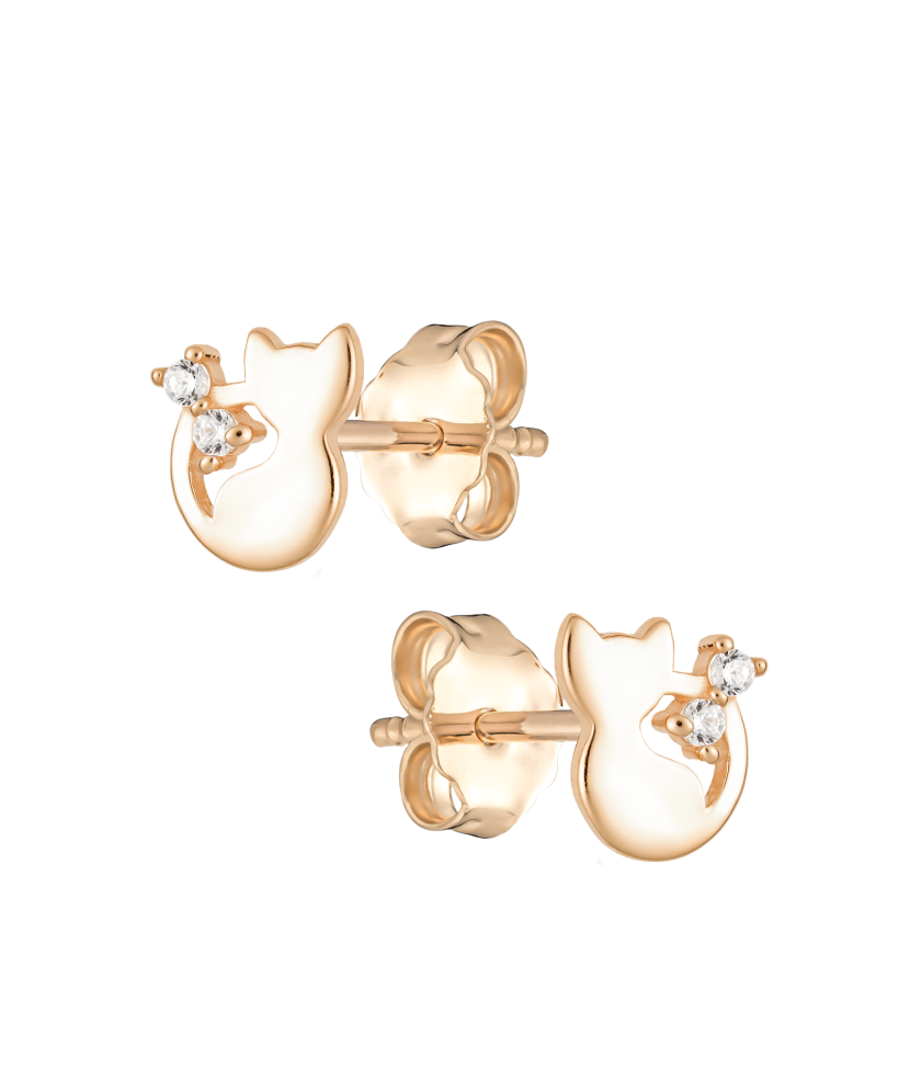 Kuldkõrvarõngad tsirkoonidega