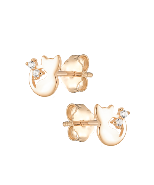 Kuldkõrvarõngad tsirkoonidega