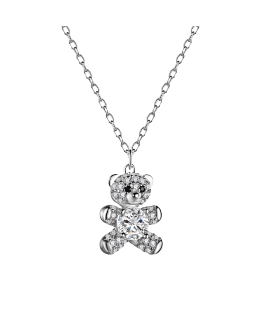 Hõbekett tsirkoonist ripatsiga