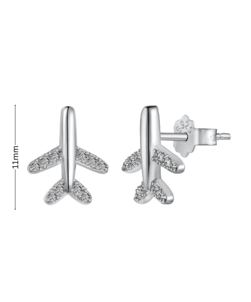 Hõbekõrvarõngad tsirkoonidega