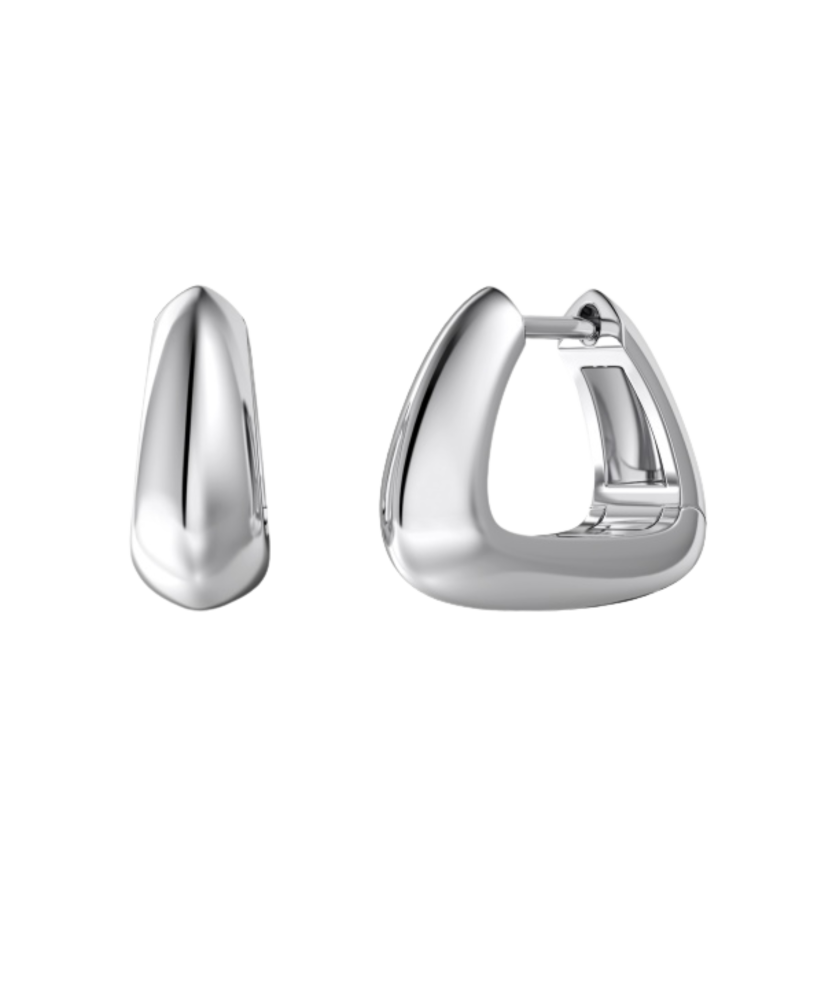 Hõbekõrvarõngad kristallidega