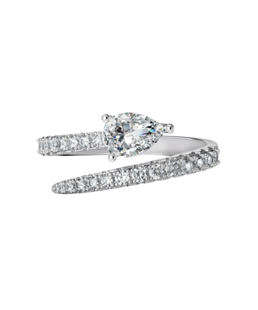 Hõbesõrmus tsirkoonidega