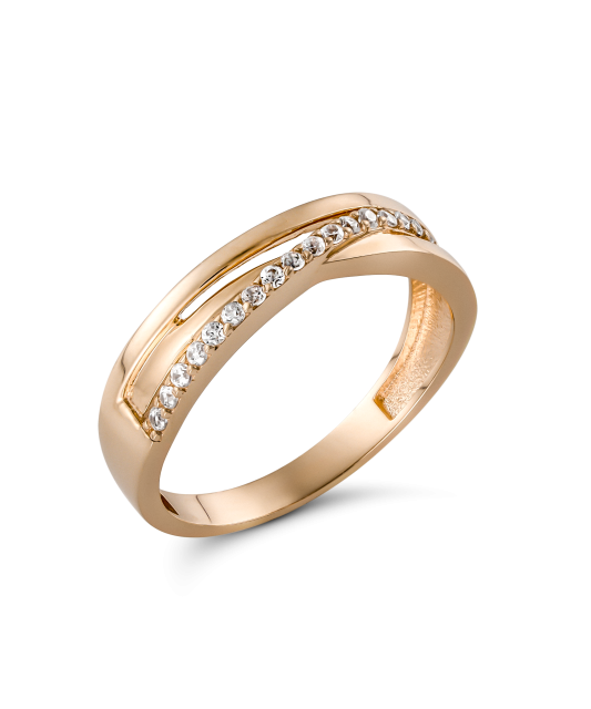 Kuldsõrmus tsirkoonidega