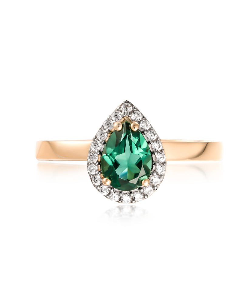 Kuldsõrmus tsirkoonidega