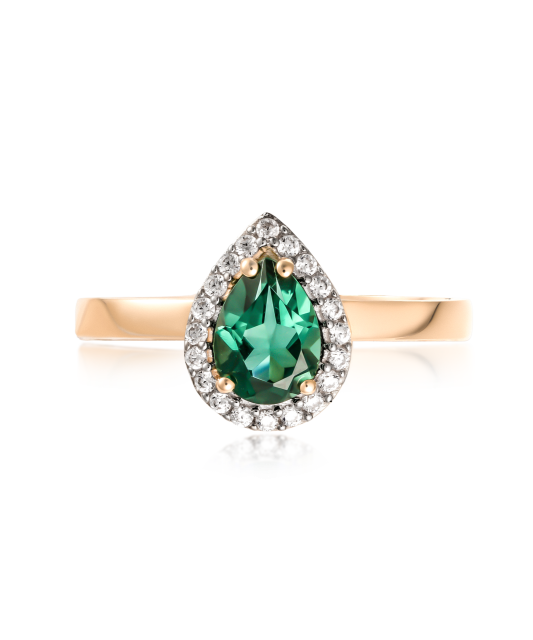 Kuldsõrmus tsirkoonidega