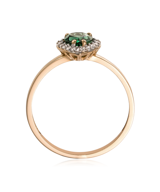 Kuldsõrmus tsirkoonidega