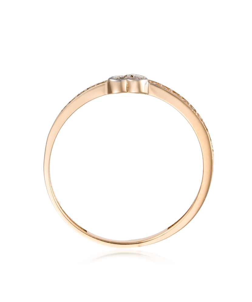 Золотое кольцо с цирконами