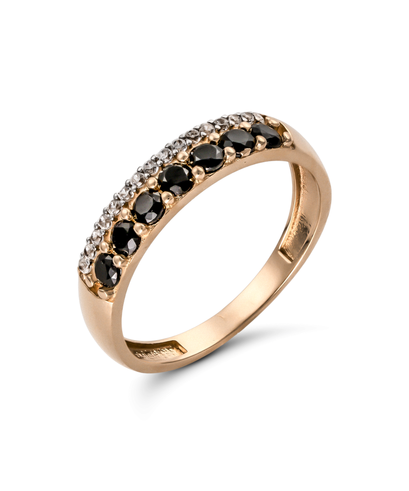 Золотое кольцо с цирконами