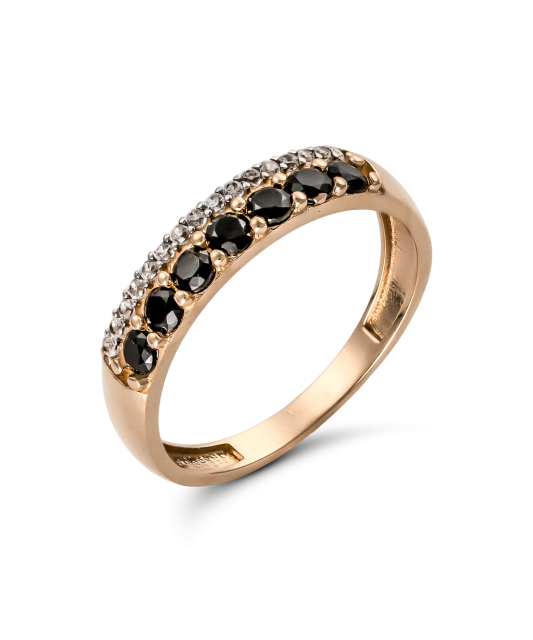 Золотое кольцо с цирконами