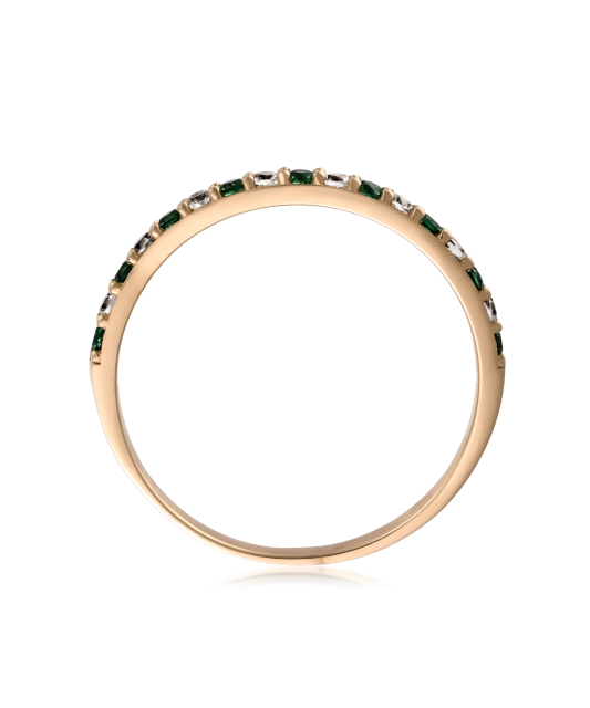 Kuldsõrmus tsirkoonidega