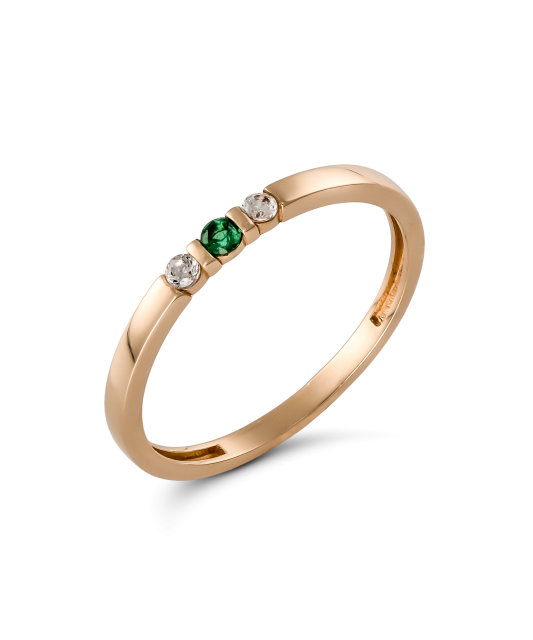 Kuldsõrmus tsirkoonidega