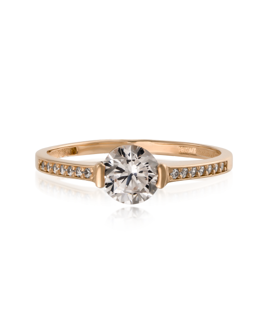 Kuldsõrmus tsirkoonidega