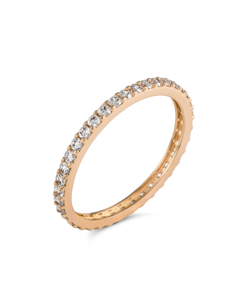 Kuldsõrmus tsirkoonidega