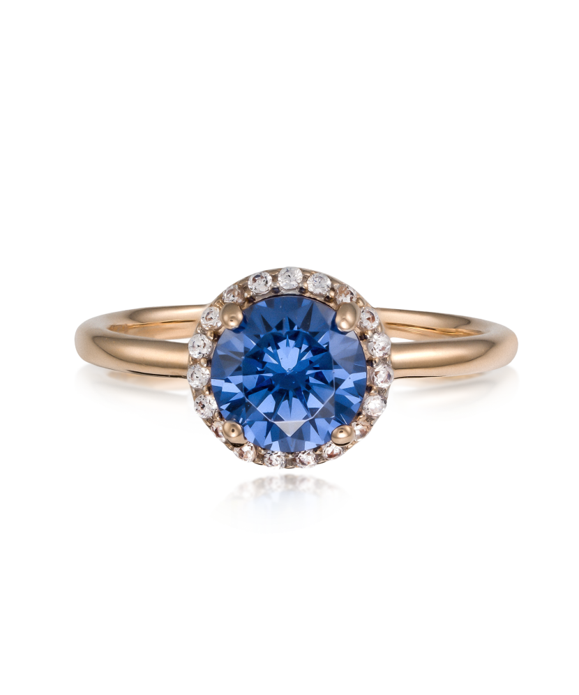 Kuldsõrmus tsirkoonidega