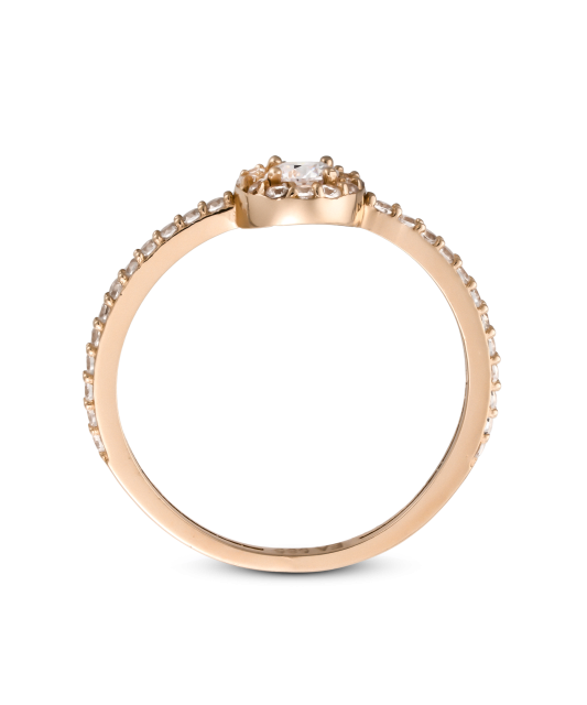 Kuldsõrmus tsirkoonidega