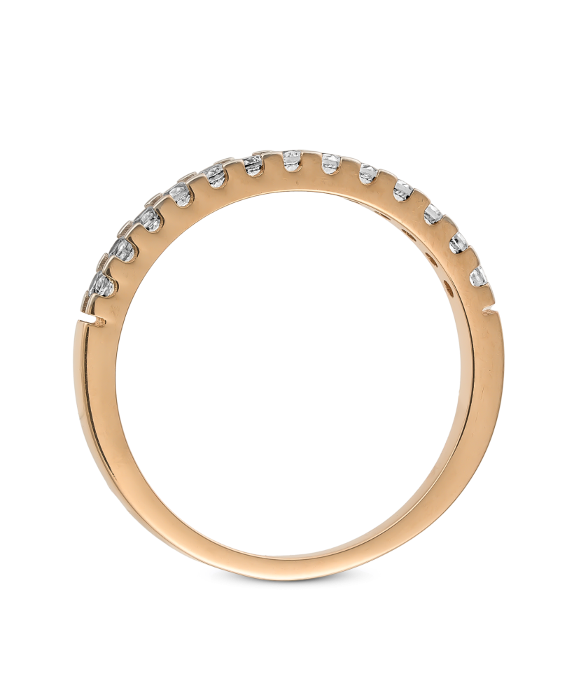 Золотое кольцо с цирконами