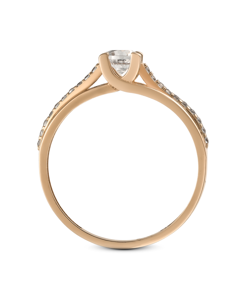 Kuldsõrmus tsirkoonidega