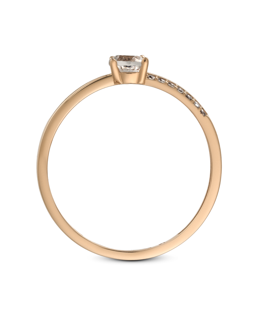 Kuldsõrmus tsirkoonidega