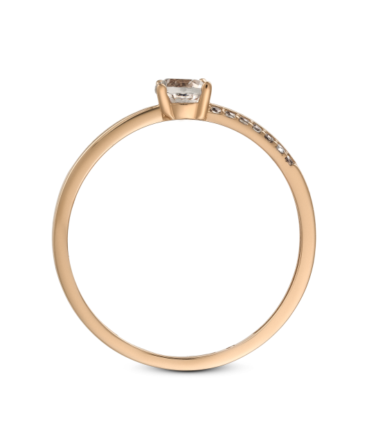 Золотое кольцо с цирконами