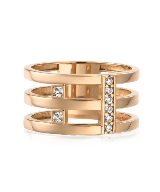 Kuldsõrmus tsirkoonidega