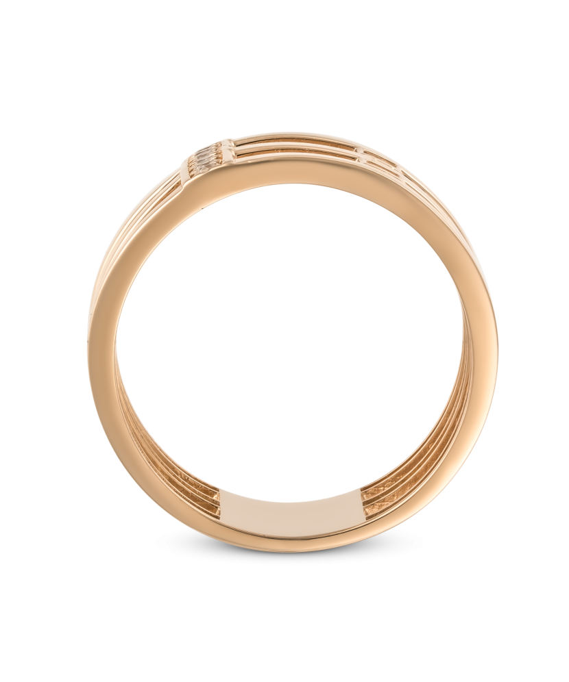 Золотое кольцо с цирконами