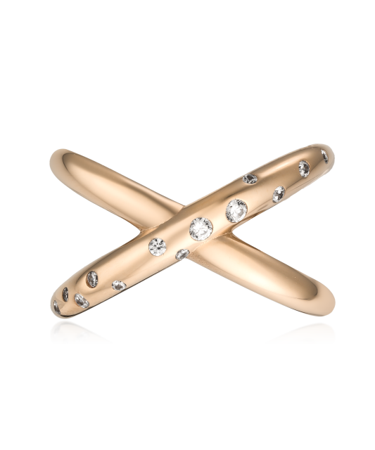 Kuldsõrmus tsirkoonidega