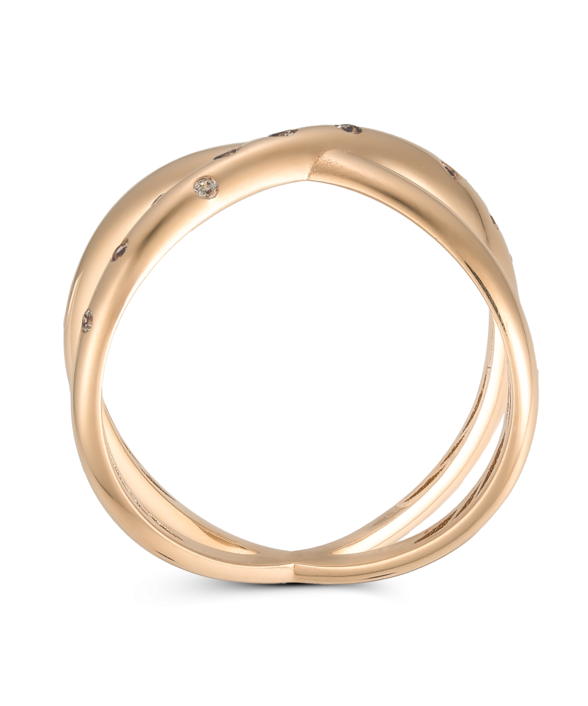 Kuldsõrmus tsirkoonidega