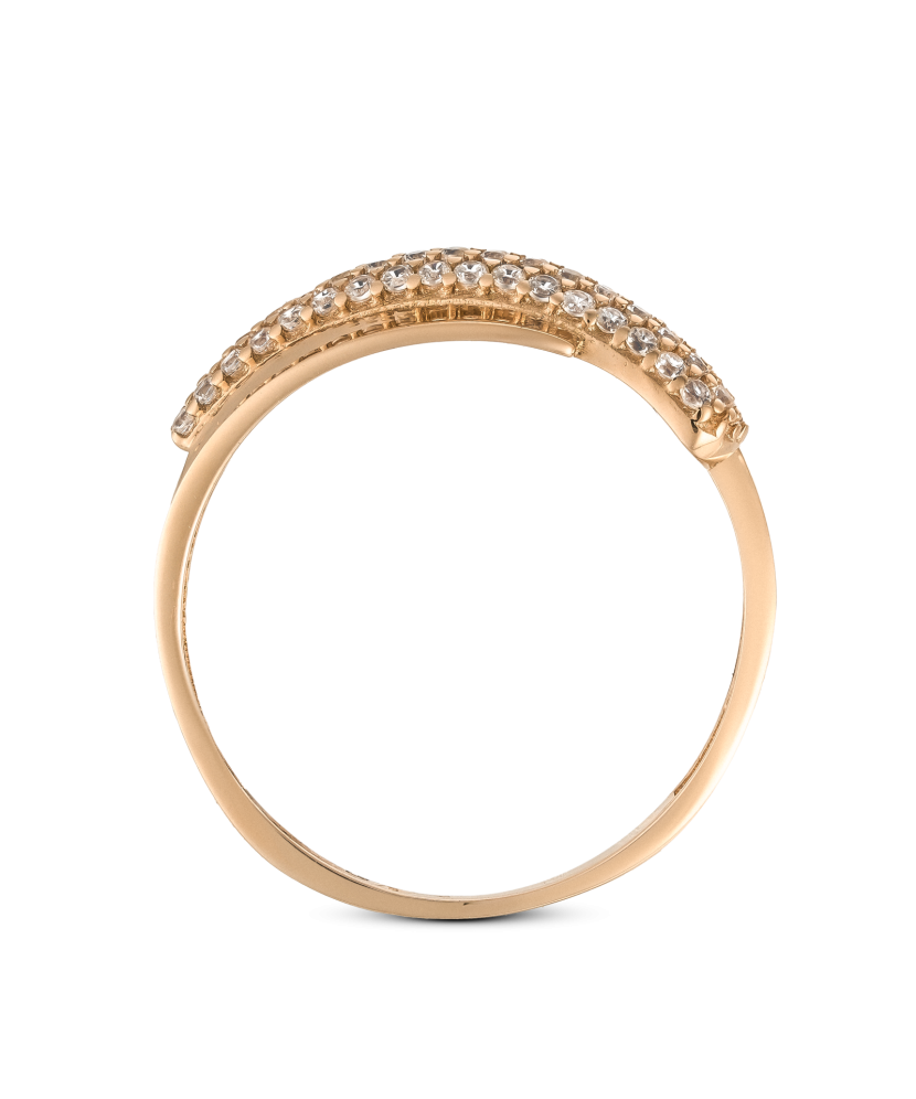 Kuldsõrmus tsirkoonidega