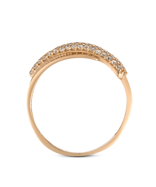 Kuldsõrmus tsirkoonidega