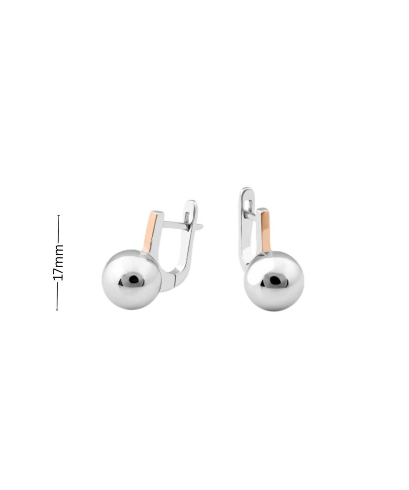 Hõbekõrvarõngad kullatud