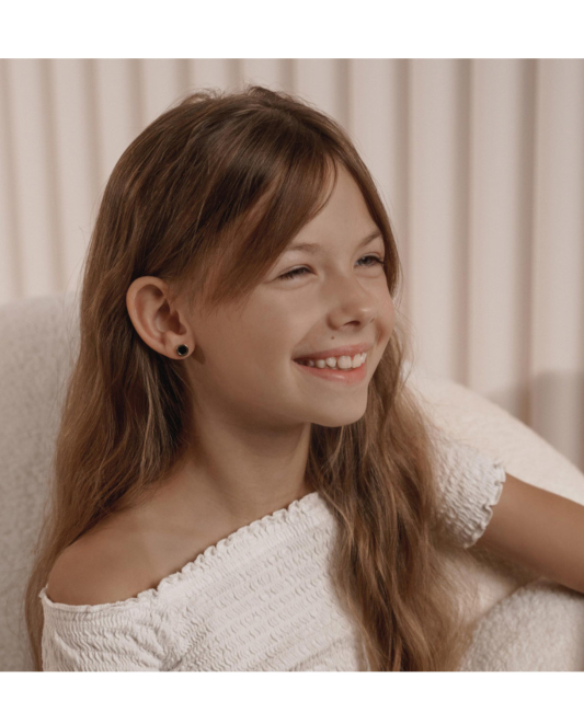 Серебряные серьги позолоченные с ониксом