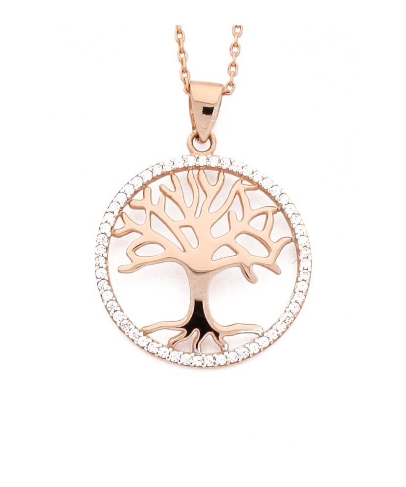 Auksinis pakabukas su cirkoniais "gyvybės medis" - Auksiniai pakabukai - Goldinga