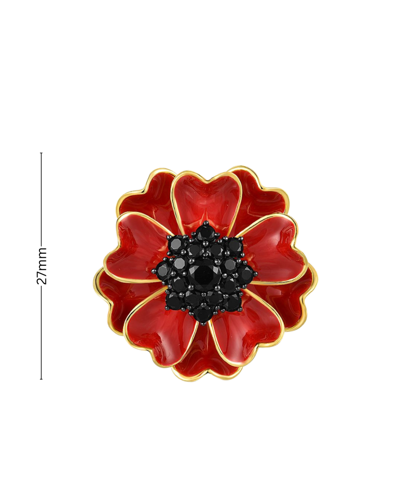 Kullatud hõbedane ripats spinellide ja emailiga