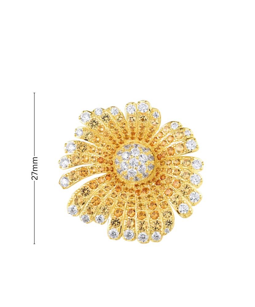 Kullatud hõbedast ripats tsirkoonidega ja spinellid