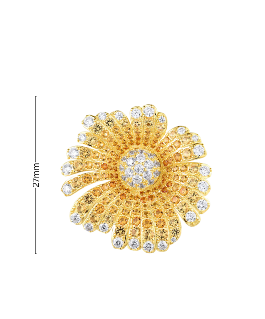 Kullatud hõbedast ripats tsirkoonidega ja spinellid