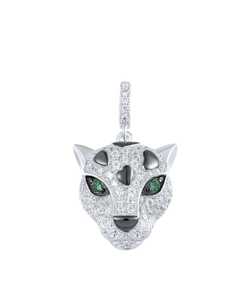 Подвеска из серебра со шпинелями и фианитами