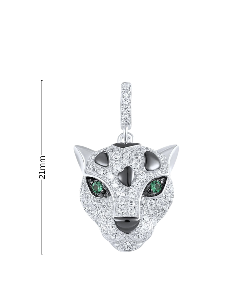 Hõbedast ripats tsirkoonidega ja spinellid